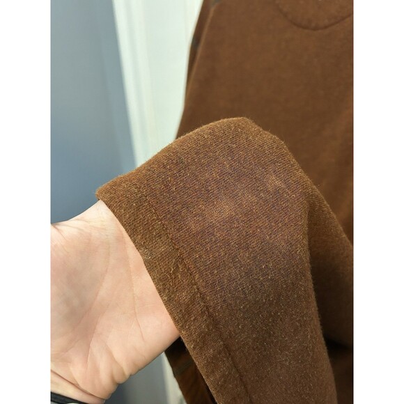 Kuhl Pullover Mens Large Orange Quarter Zip Revel Sweater Outdoors Hiking Skiing - Picture 9 of 10